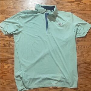 Philadelphia Eagles Greyson Mint Polo with Dark Blue Trim